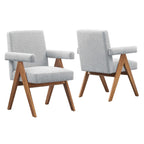 Modway EEI-6507 Lyra Fabric Dining Room Chair Set of 2