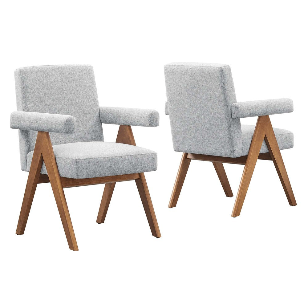 Modway EEI-6507 Lyra Fabric Dining Room Chair Set of 2