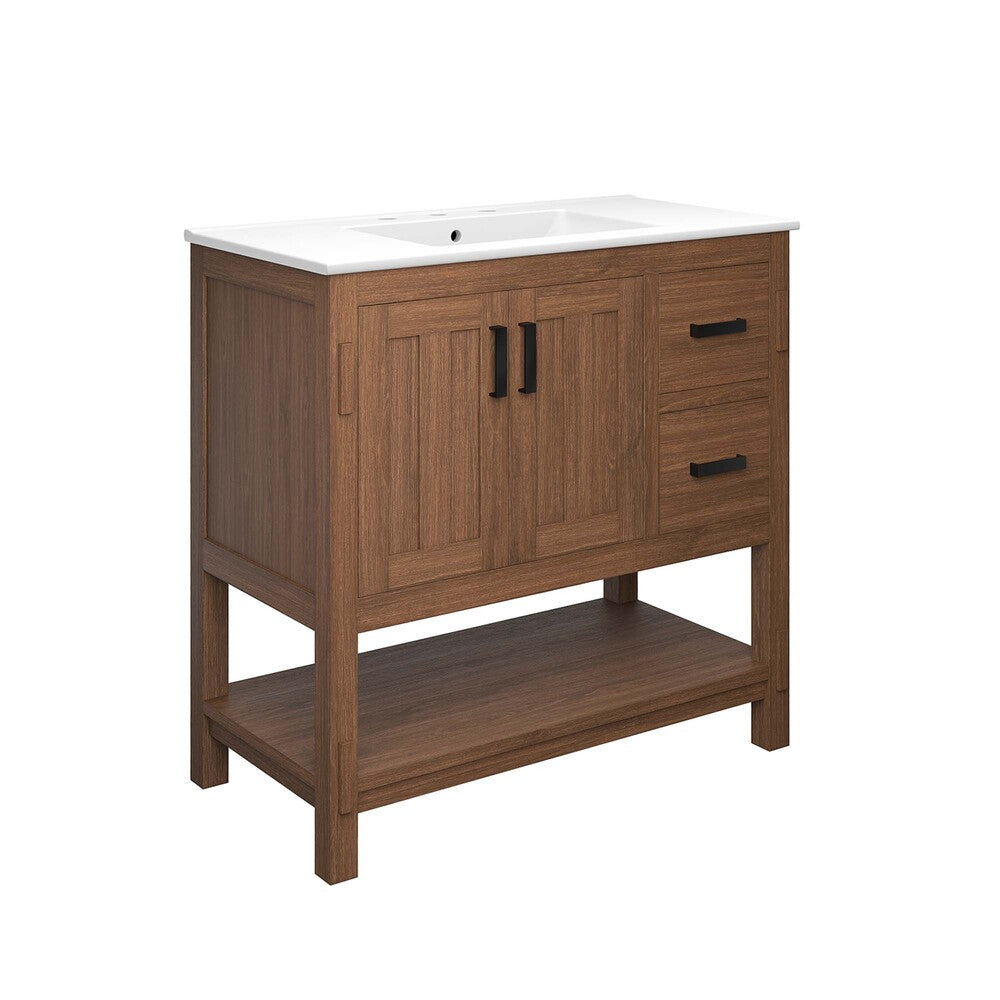 Modway EEI-6535 Ashlyn 36" Wood Bathroom Vanity