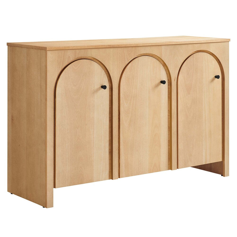 Modway EEI-6536 Appia 3-Door Arched Door Sideboard Storage Cabinet