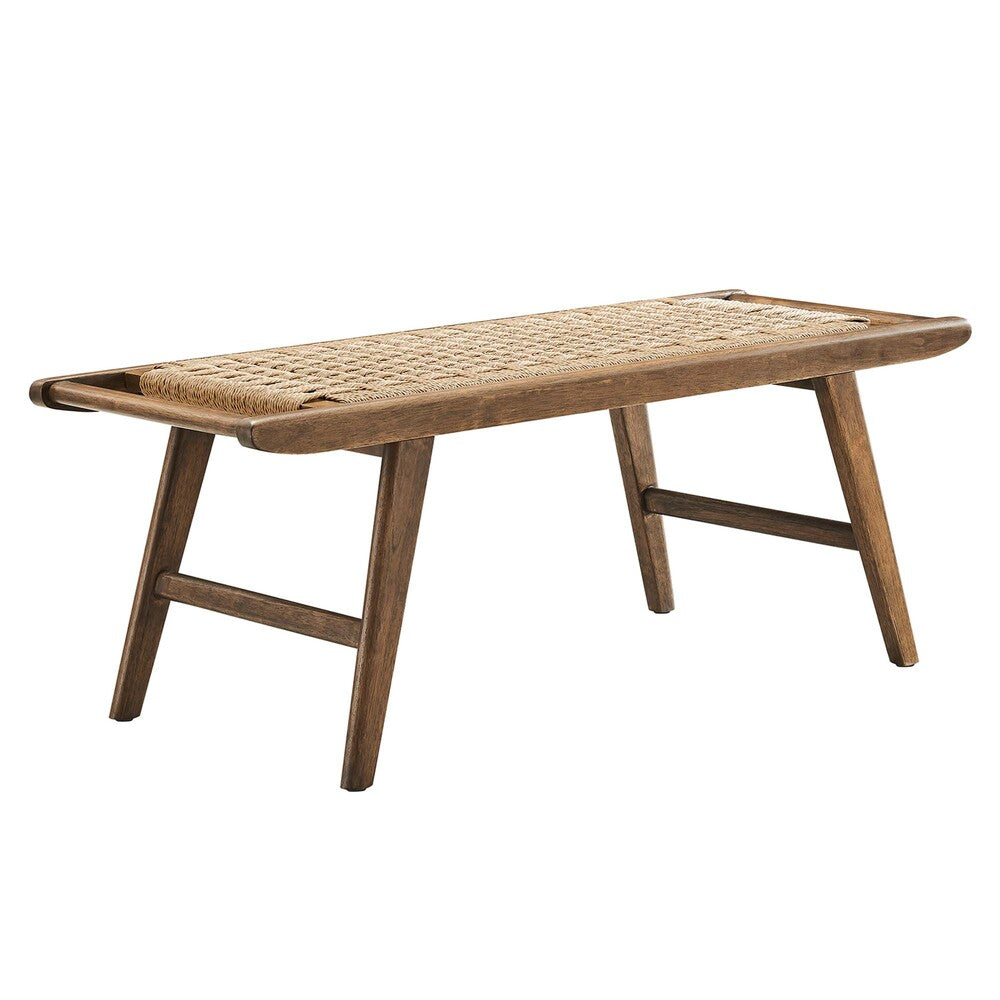 Modway EEI-6552 Saoirse 47" Wove Rope Wood Bench
