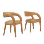 Modway EEI-6561 Pinnacle Vegan Leather Dining Chair Set of 2