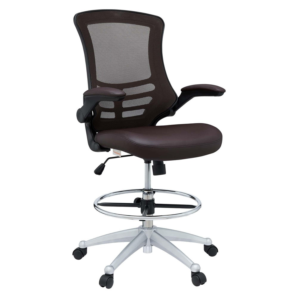 Modway EEI-1422 Attainment Vinyl Drafting Chair