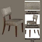 ACME 16252 Drake Side Chair (Set-2), Gray Fabric & Espresso