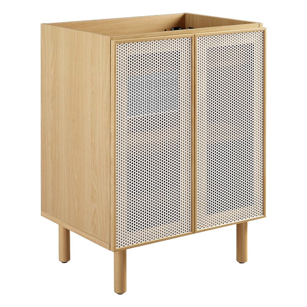 Modway EEI-6621 Calla 24" Perforated Metal Bathroom Vanity Cabinet (Sink Basin Not Included)