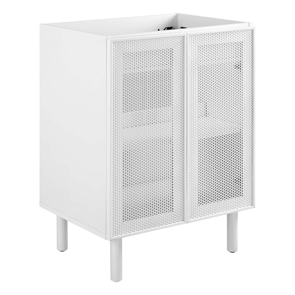 Modway EEI-6621 Calla 24" Perforated Metal Bathroom Vanity Cabinet (Sink Basin Not Included)