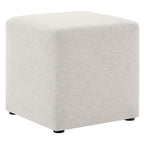 Modway EEI-6636 Callum 17" Square Woven Heathered Fabric Upholstered Ottoman