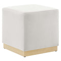 Modway EEI-6640 Tilden 17" Square Performance Velvet Upholstered Ottoman