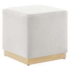 Modway EEI-6640 Tilden 17" Square Performance Velvet Upholstered Ottoman