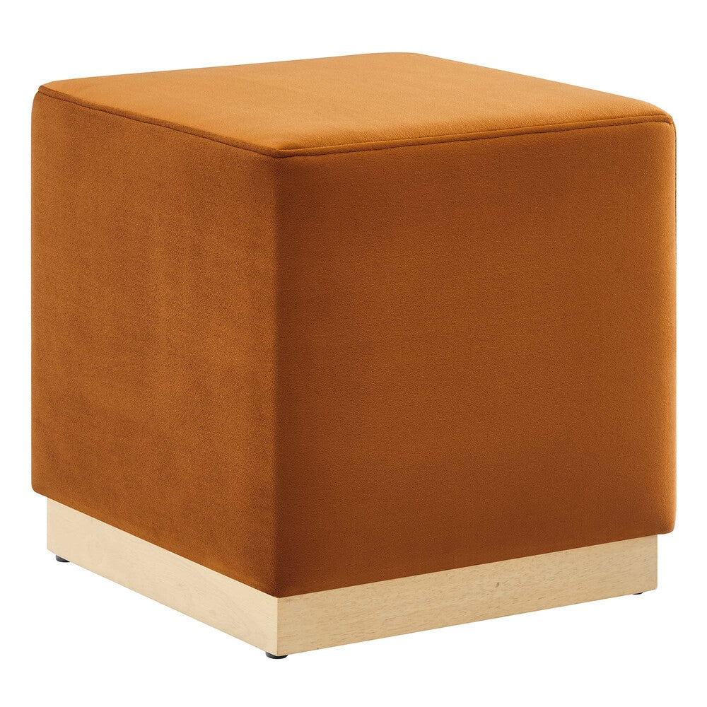 Modway EEI-6640 Tilden 17" Square Performance Velvet Upholstered Ottoman