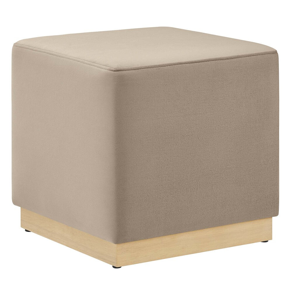Modway EEI-6640 Tilden 17" Square Performance Velvet Upholstered Ottoman