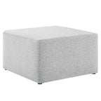 Modway EEI-6642 Callum Large 28" Square Woven Heathered Fabric Upholstered Ottoman