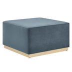 Modway EEI-6643 Tilden Large 28" Square Performance Velvet Upholstered Ottoman
