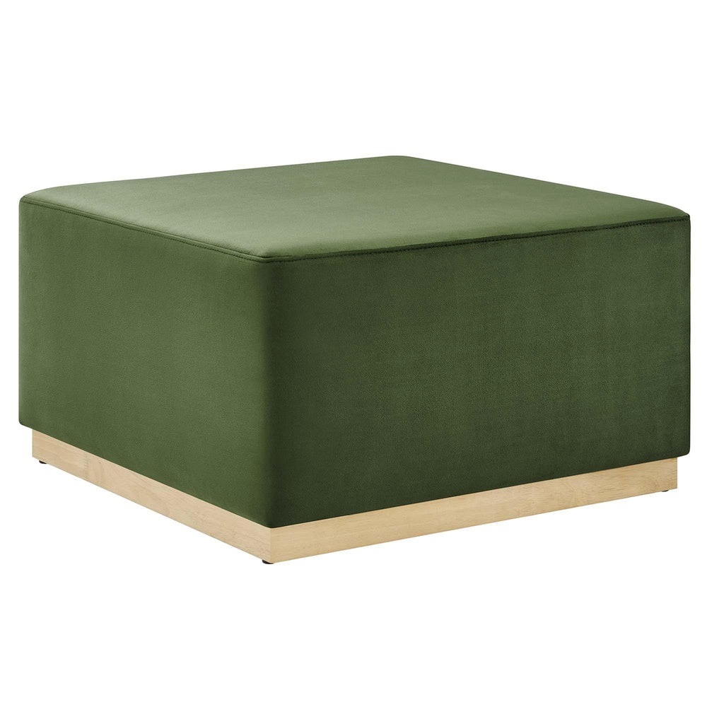 Modway EEI-6643 Tilden Large 28" Square Performance Velvet Upholstered Ottoman