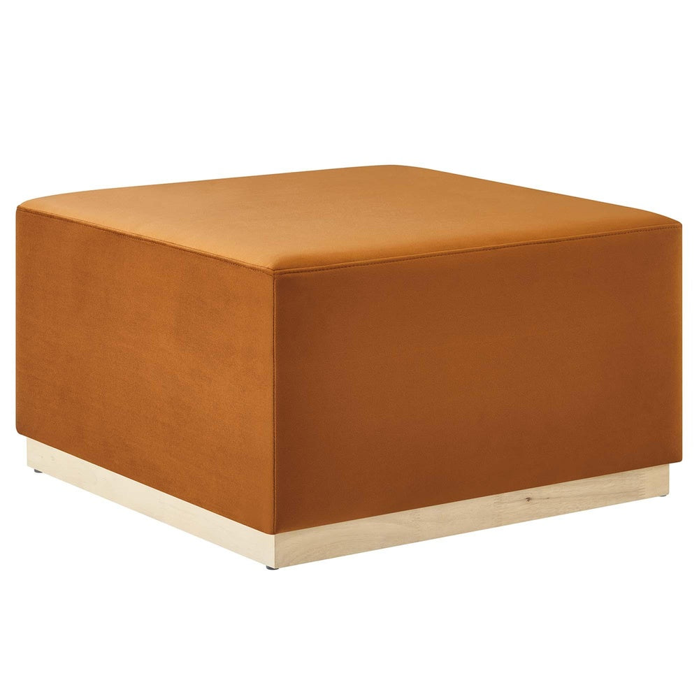 Modway EEI-6643 Tilden Large 28" Square Performance Velvet Upholstered Ottoman