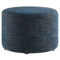Modway EEI-6645 Callum Large 23" Round Woven Heathered Fabric Upholstered Ottoman