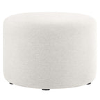 Modway EEI-6645 Callum Large 23" Round Woven Heathered Fabric Upholstered Ottoman