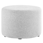 Modway EEI-6645 Callum Large 23" Round Woven Heathered Fabric Upholstered Ottoman