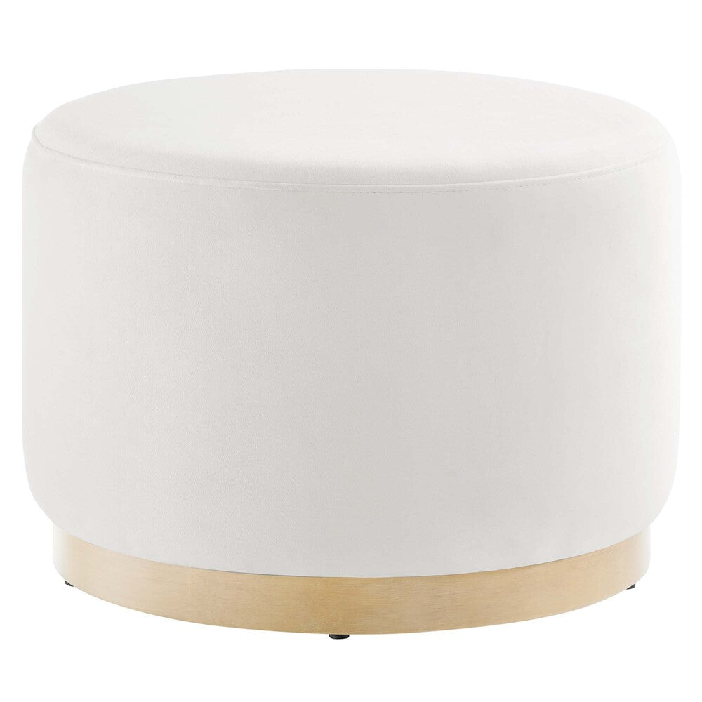 Modway EEI-6646 Tilden Large 23" Round Performance Velvet Upholstered Ottoman
