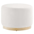 Modway EEI-6646 Tilden Large 23" Round Performance Velvet Upholstered Ottoman