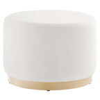 Modway EEI-6646 Tilden Large 23" Round Performance Velvet Upholstered Ottoman