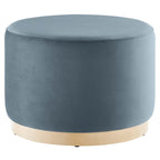 Modway EEI-6646 Tilden Large 23" Round Performance Velvet Upholstered Ottoman