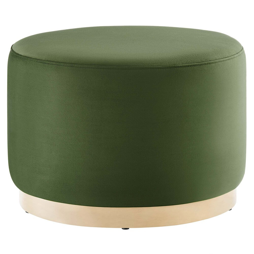 Modway EEI-6646 Tilden Large 23" Round Performance Velvet Upholstered Ottoman