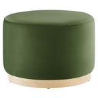 Modway EEI-6646 Tilden Large 23" Round Performance Velvet Upholstered Ottoman