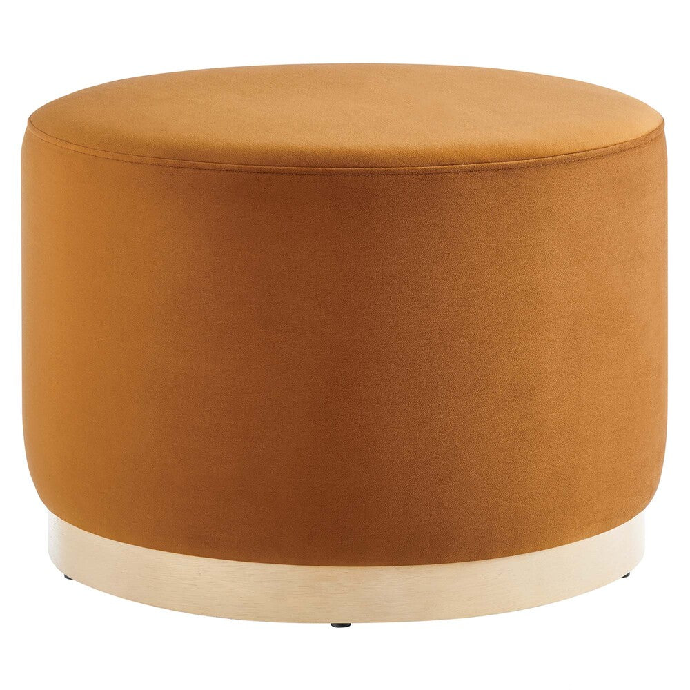 Modway EEI-6646 Tilden Large 23" Round Performance Velvet Upholstered Ottoman