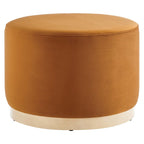 Modway EEI-6646 Tilden Large 23" Round Performance Velvet Upholstered Ottoman