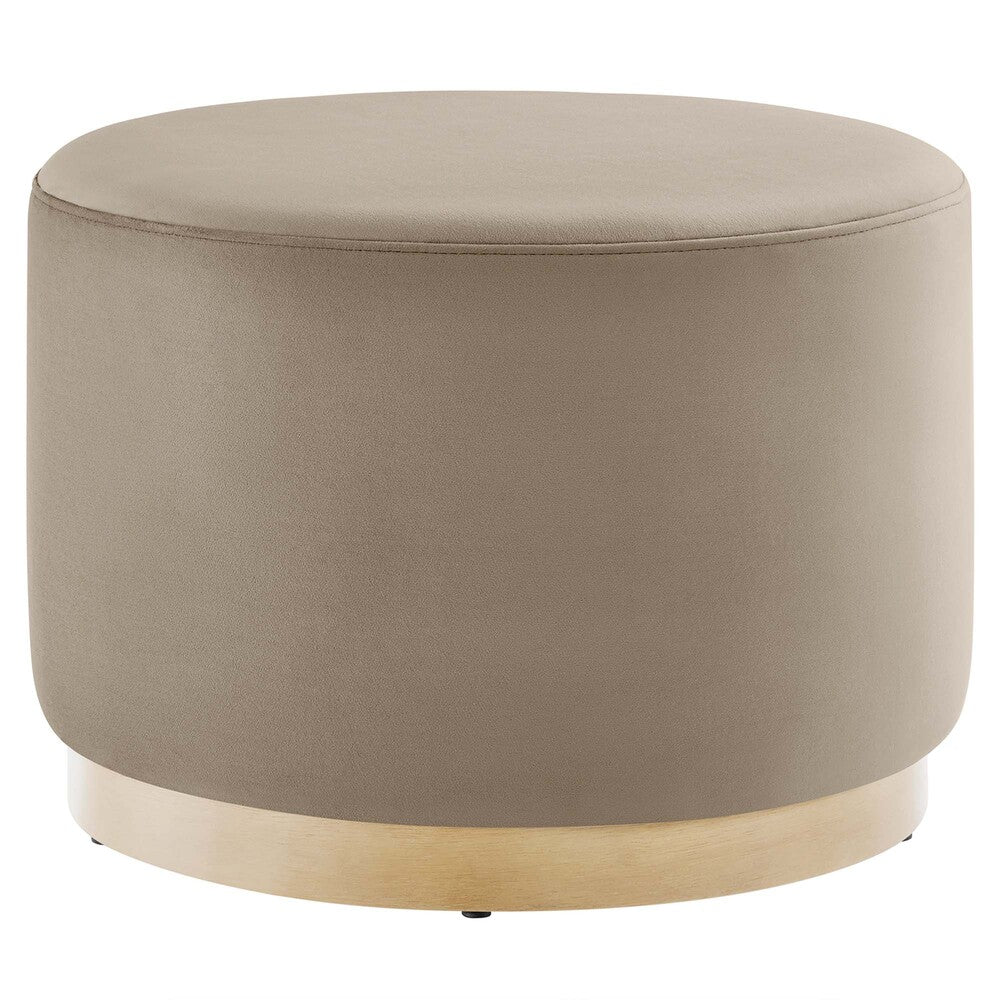 Modway EEI-6646 Tilden Large 23" Round Performance Velvet Upholstered Ottoman