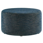 Modway EEI-6647 Callum Large 29" Round Woven Heathered Fabric Upholstered Ottoman