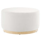 Modway EEI-6648 Tilden Large 29" Round Performance Velvet Upholstered Ottoman