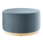 Modway EEI-6648 Tilden Large 29" Round Performance Velvet Upholstered Ottoman