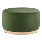 Modway EEI-6648 Tilden Large 29" Round Performance Velvet Upholstered Ottoman