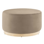 Modway EEI-6648 Tilden Large 29" Round Performance Velvet Upholstered Ottoman