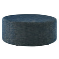 Modway EEI-6649 Callum Large 38" Round Woven Heathered Fabric Upholstered Ottoman