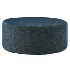 Modway EEI-6649 Callum Large 38" Round Woven Heathered Fabric Upholstered Ottoman