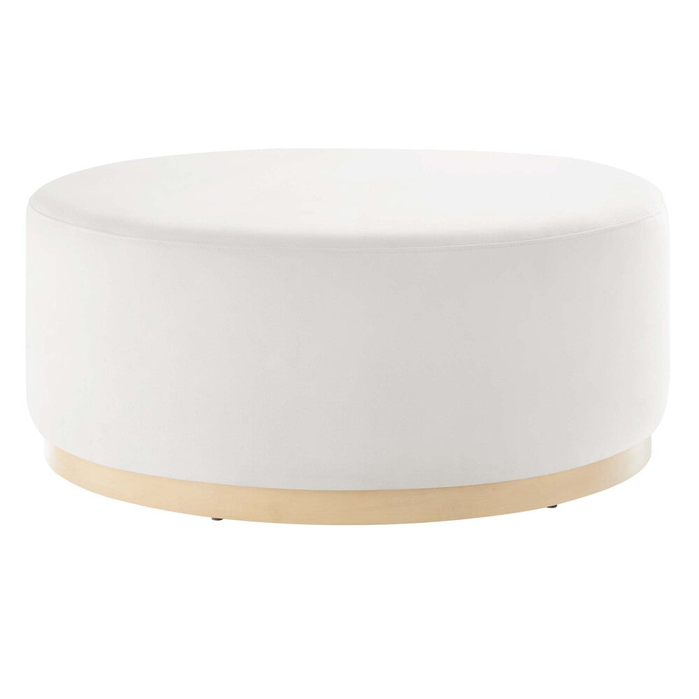 Modway EEI-6650 Tilden Large 38" Round Performance Velvet Upholstered Ottoman