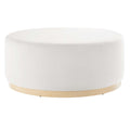 Modway EEI-6650 Tilden Large 38" Round Performance Velvet Upholstered Ottoman