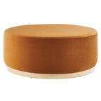 Modway EEI-6650 Tilden Large 38" Round Performance Velvet Upholstered Ottoman