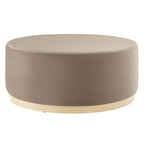 Modway EEI-6650 Tilden Large 38" Round Performance Velvet Upholstered Ottoman