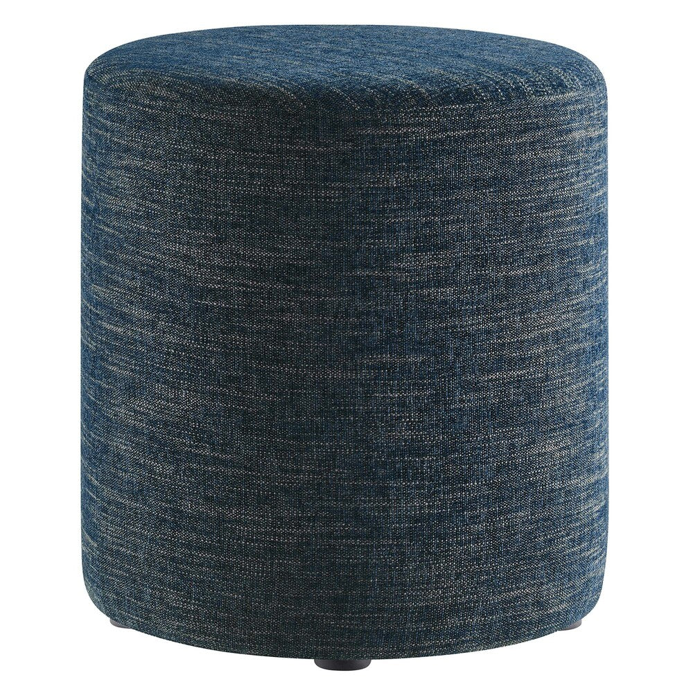 Modway EEI-6651 Callum 16" Round Woven Heathered Fabric Upholstered Ottoman