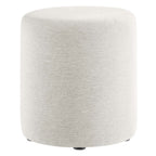 Modway EEI-6651 Callum 16" Round Woven Heathered Fabric Upholstered Ottoman