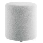 Modway EEI-6651 Callum 16" Round Woven Heathered Fabric Upholstered Ottoman
