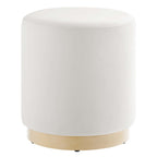 Modway EEI-6652 Tilden 16" Round Performance Velvet Upholstered Ottoman