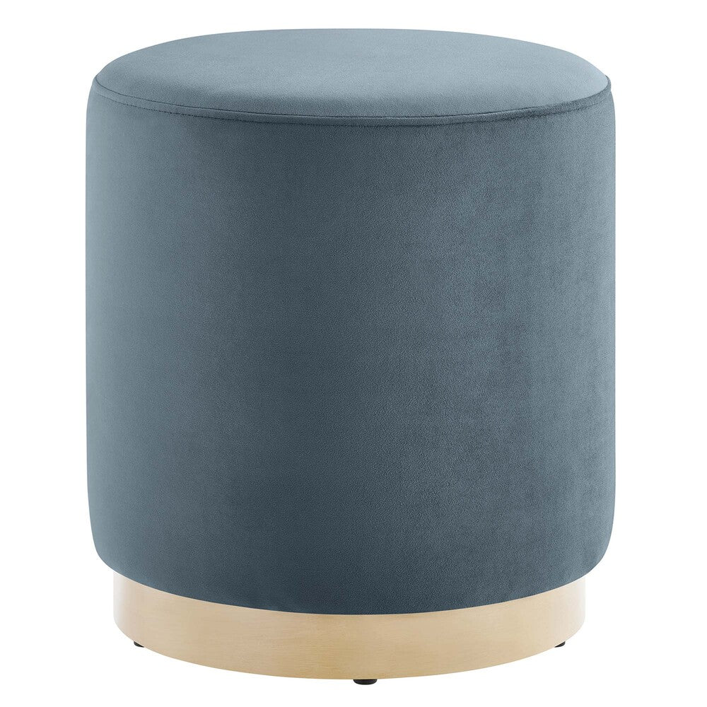 Modway EEI-6652 Tilden 16" Round Performance Velvet Upholstered Ottoman