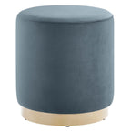 Modway EEI-6652 Tilden 16" Round Performance Velvet Upholstered Ottoman