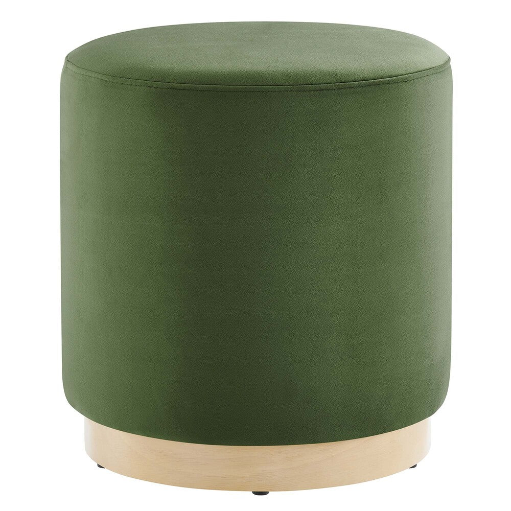 Modway EEI-6652 Tilden 16" Round Performance Velvet Upholstered Ottoman