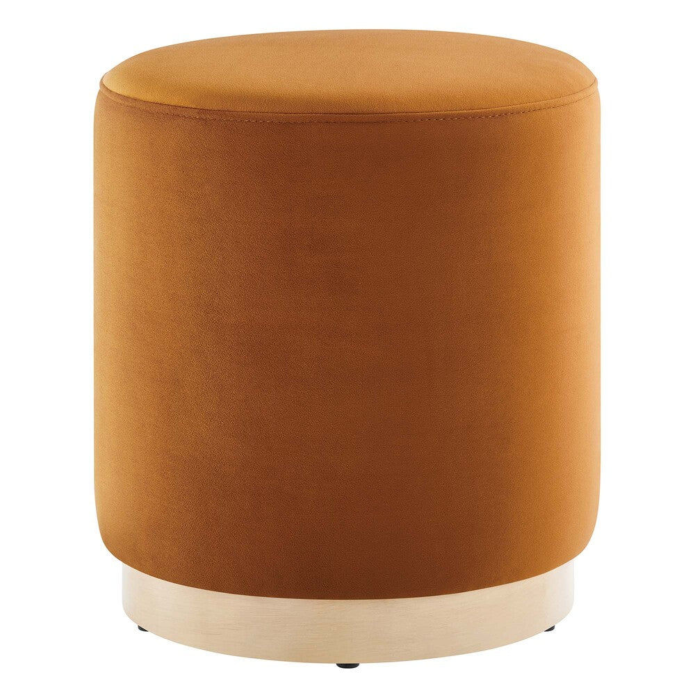 Modway EEI-6652 Tilden 16" Round Performance Velvet Upholstered Ottoman